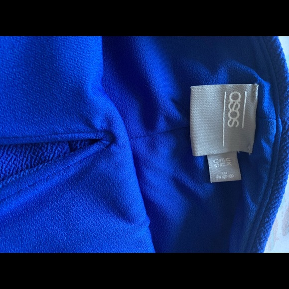 Asos cobalt blue dress size US 4 - Picture 1 of 3